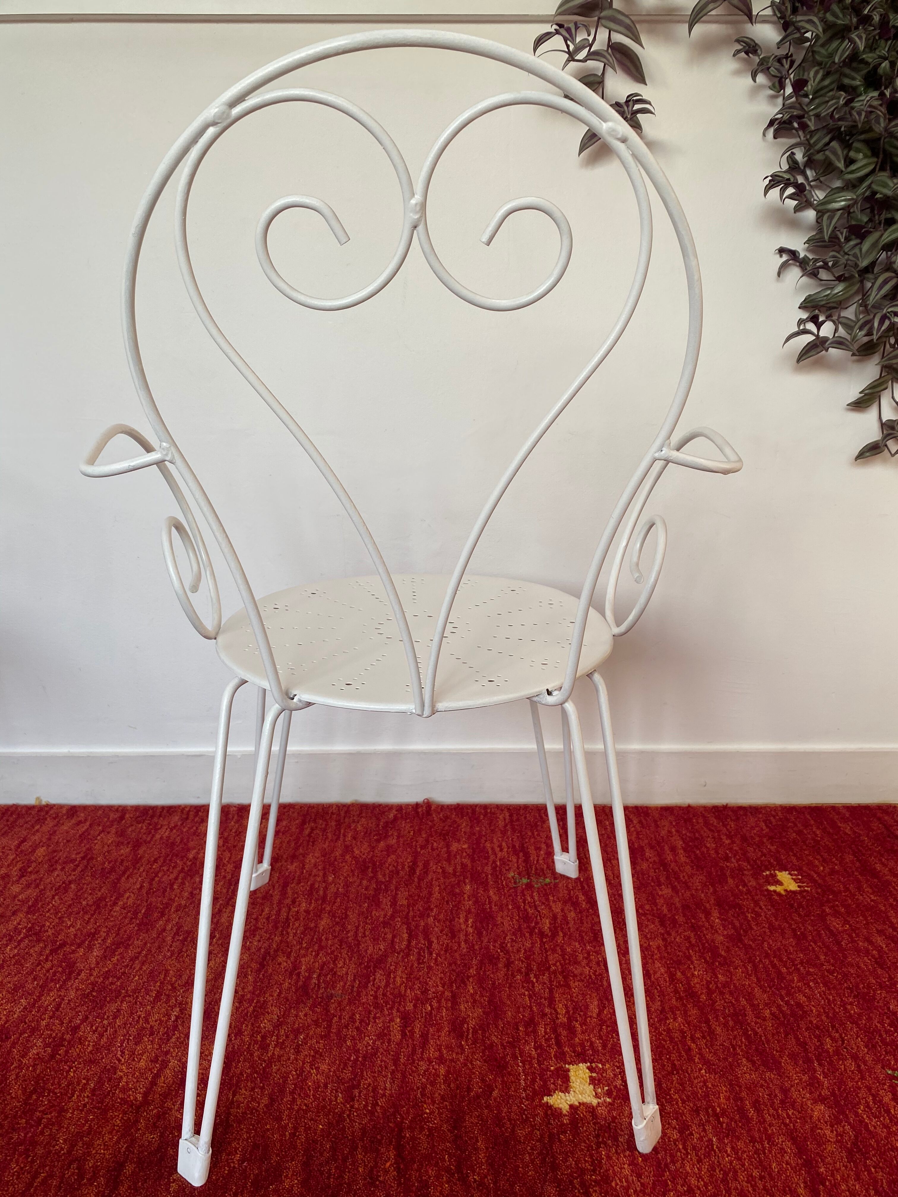 Wrought iron garden furniture