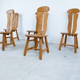 Set of 5 dining chairs by Depuydt Belgium1960s
