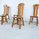 Set de 5 chaises de salle à manger par Depuydt Belgique années 1960