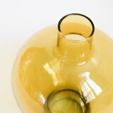 Vase rond jaune moutarde
