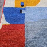 Handmade pure wool Moroccan rug size 140 x 260 cm