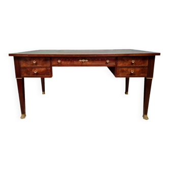 Empire period center desk in mahogany circa 1800-1810
