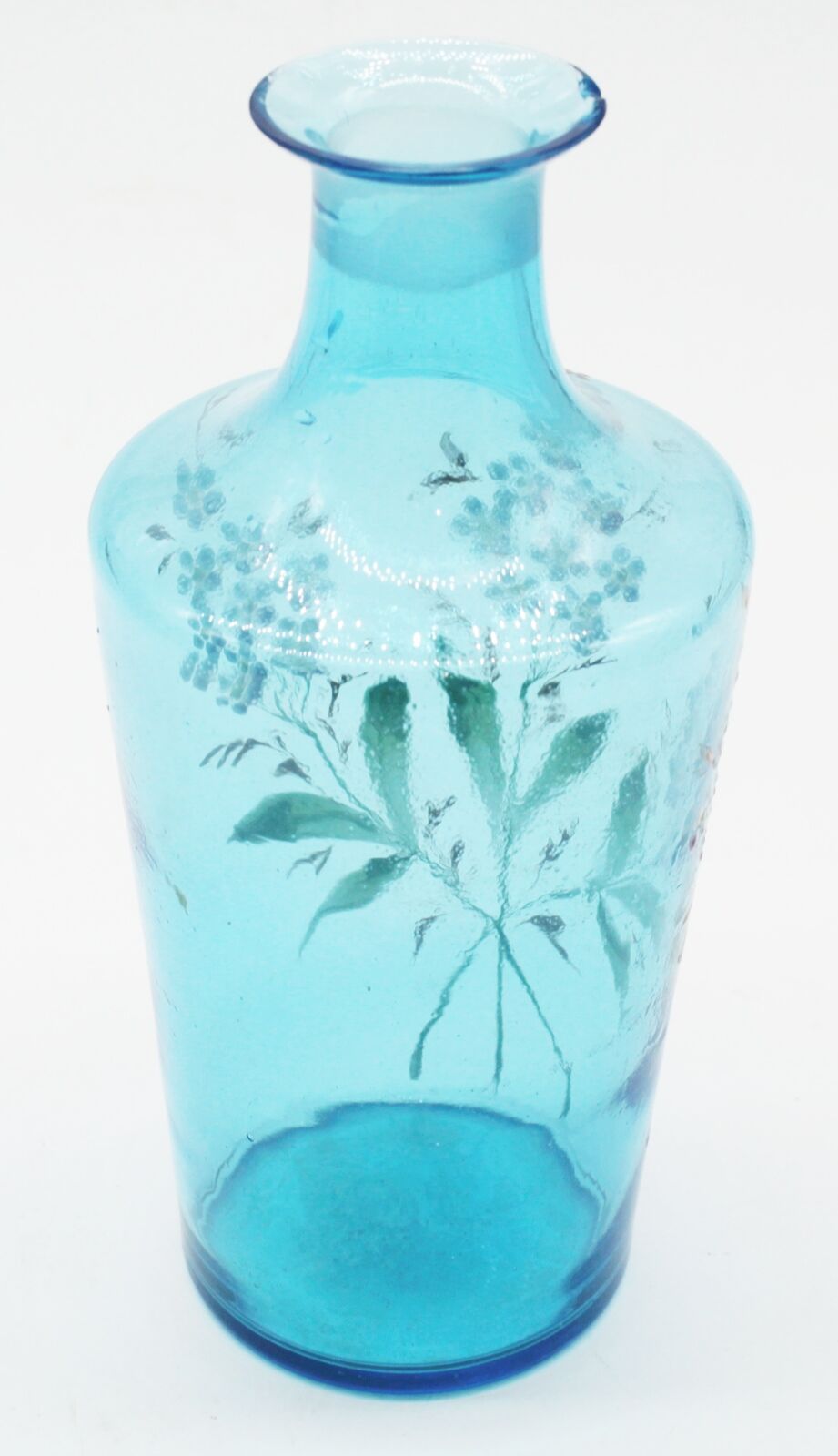 Hand-painted ceramic vase flowers