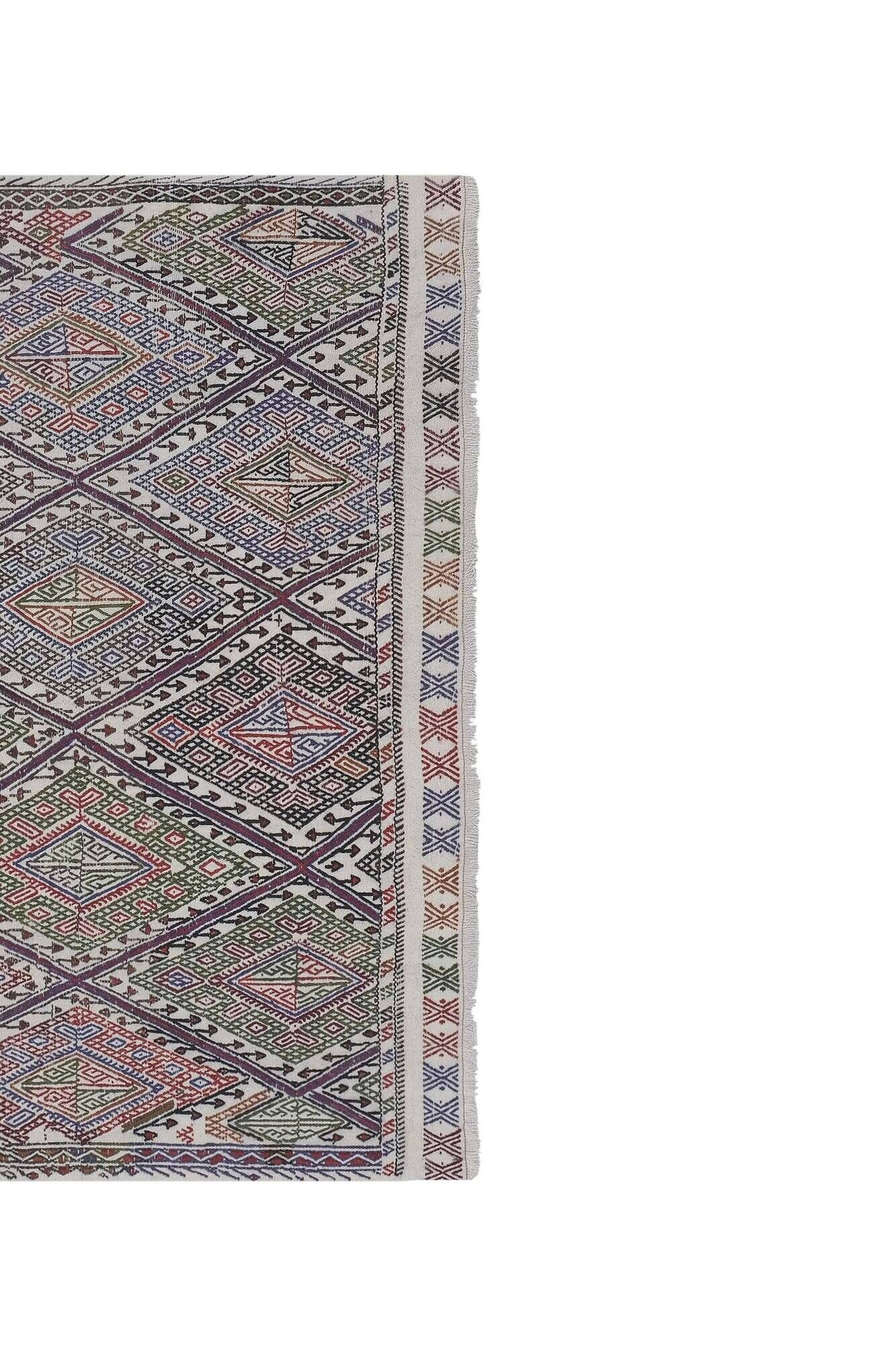 Vintage hand-embroidered textile 151x195 cm