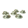 6 tasses à cafe en porcelaine de france