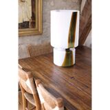 Large Italian glass table lamp.