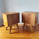 Paire de tables de chevets vintage 1950