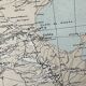 Carte ancienne Algérie et Tunisie 72,5x47cm