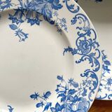 12 small flat plates "Campanule" Saint Amand and Hamage