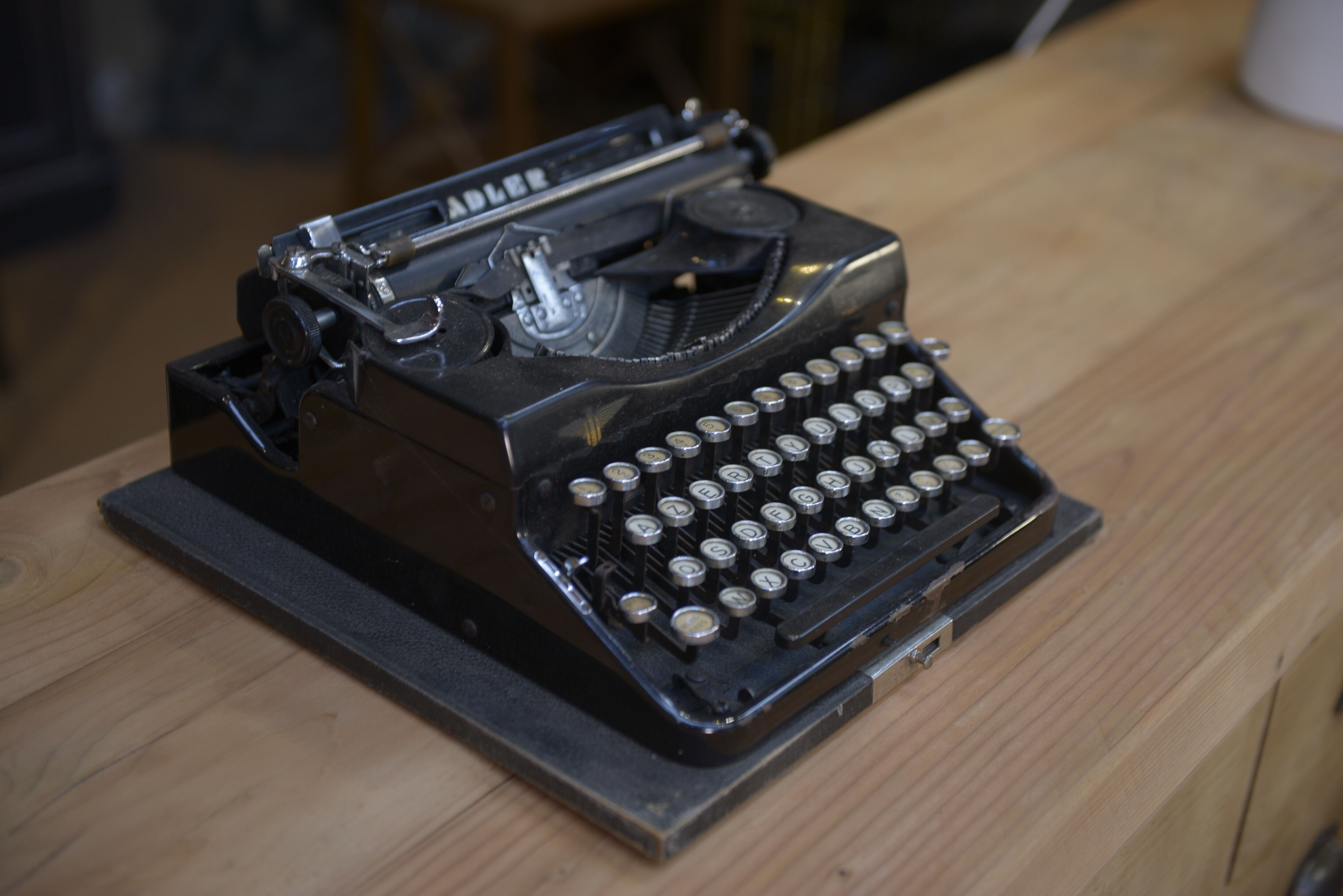 Metal Adler typewriter