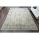 1970s Vintage Persian Handmade Wool Cotton Beige Area Rug 291x387
