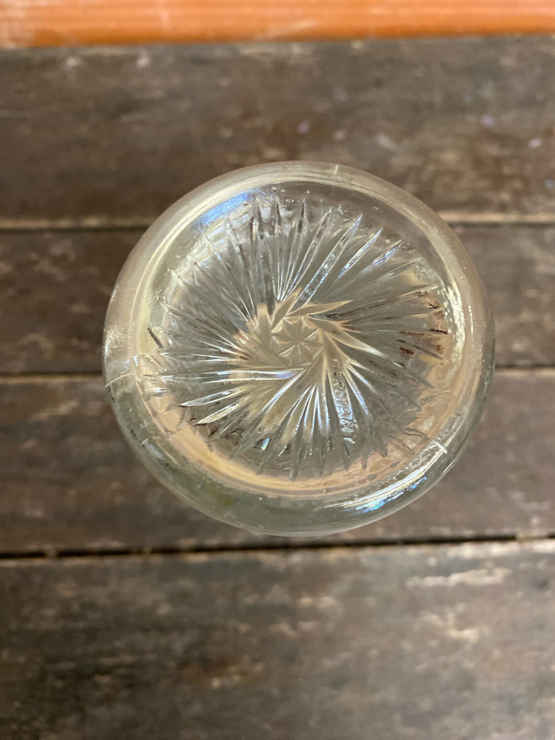 Vintage 1970s Moulded Glass Vase Made in Germany