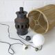 Vintage Floor Lamp Rustic Handmade Farmhouse Wood Wagon Wheel Light