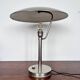 1930s big Bauhaus chrome table lamp, Czechoslovakia