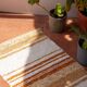 Tapis artisanal tissé main en coton recyclé - 40 x 60 cm