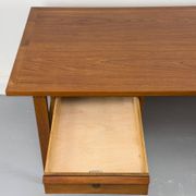Mid-century teak desk by Svend Åge Madsen for Sigurd Hansen, 1960s.