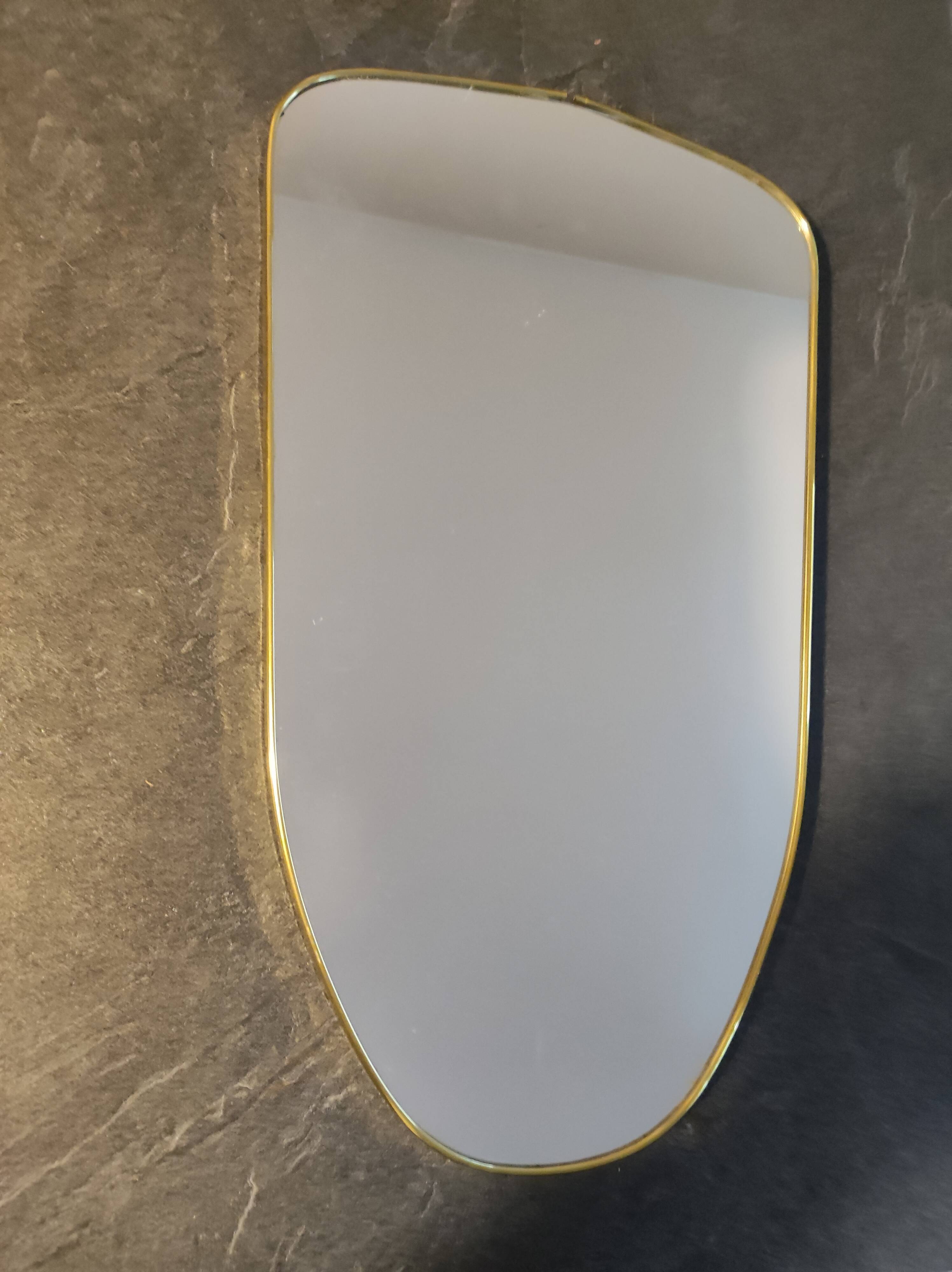 Asymmetrical free-form mirror vintage mirror