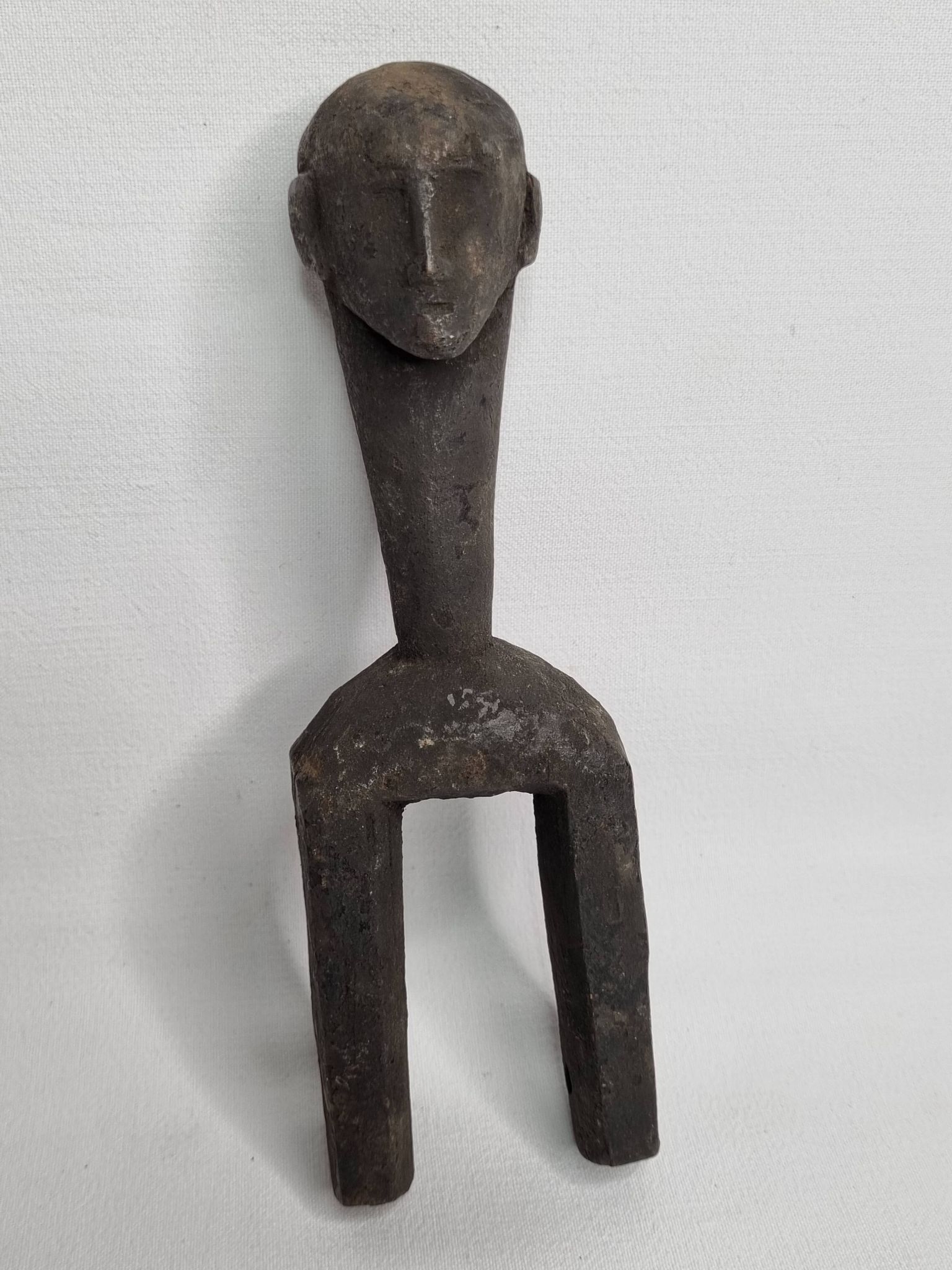 Étrier de poulie de métier à tisser, 21 cm, art tradtionel d'Afrique