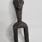 Étrier de poulie de métier à tisser, 21 cm, art tradtionel d'Afrique