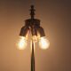 Pair of large Belgian brass carved eagle table lamps