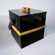 Hollywood Regency bamboo & lucite ice bucket, Italy, 1970s
