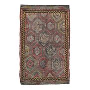 Vintage Turkish Oushak Handmade Wool Cotton Red Area Rug 170x272