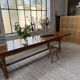 Table repas style drapière noyer 2m5/3m5 1900