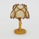 Bedside lamp, table lamp in rattan, bamboo Louis Sognot. 50s