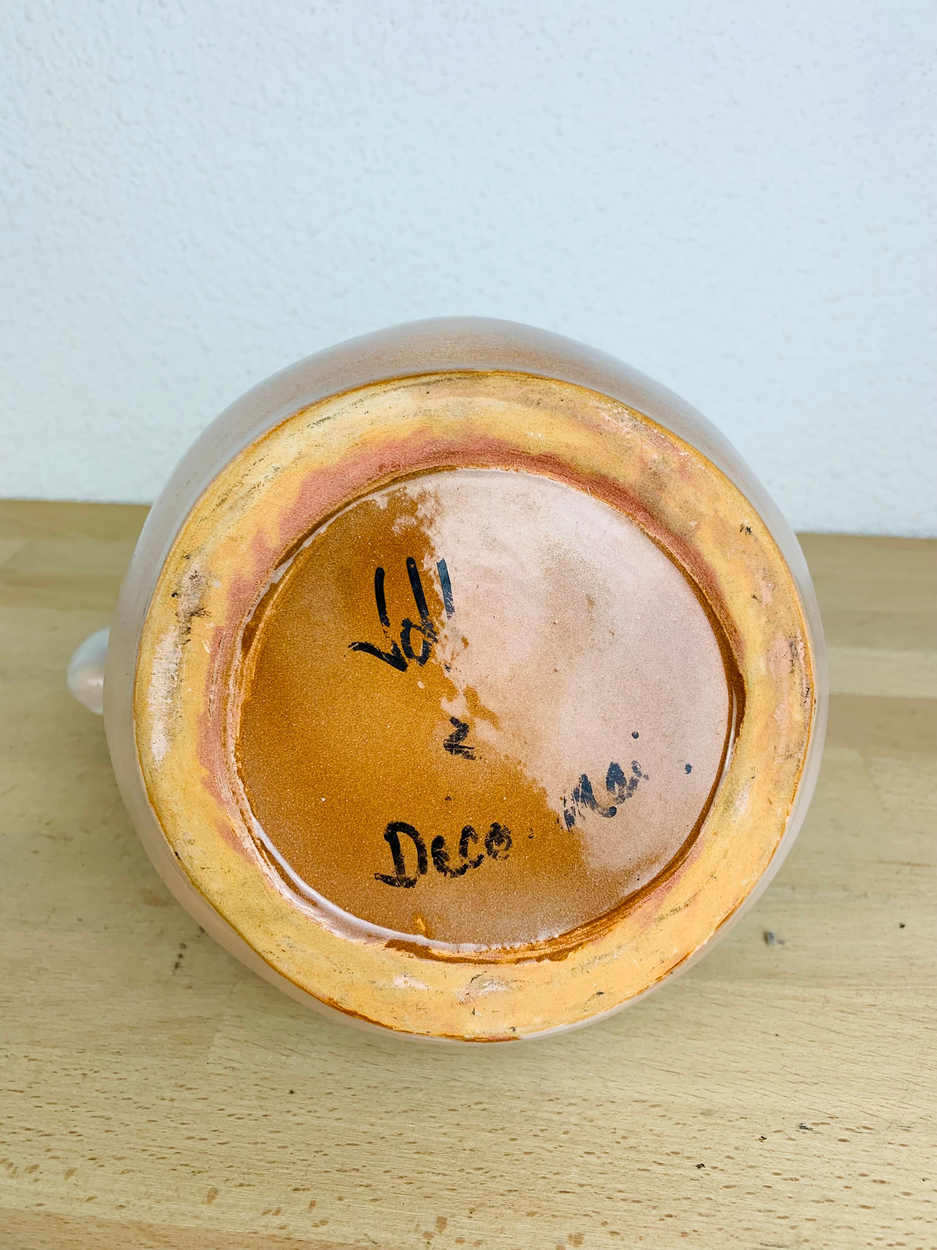 Cognac pitcher by Jean de Lespinasse ceramic 50s