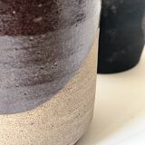 Ceramic - Soliflore vase in glazed stoneware, France circa 1970