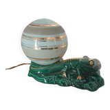 Vintage ceramic lizard lamp