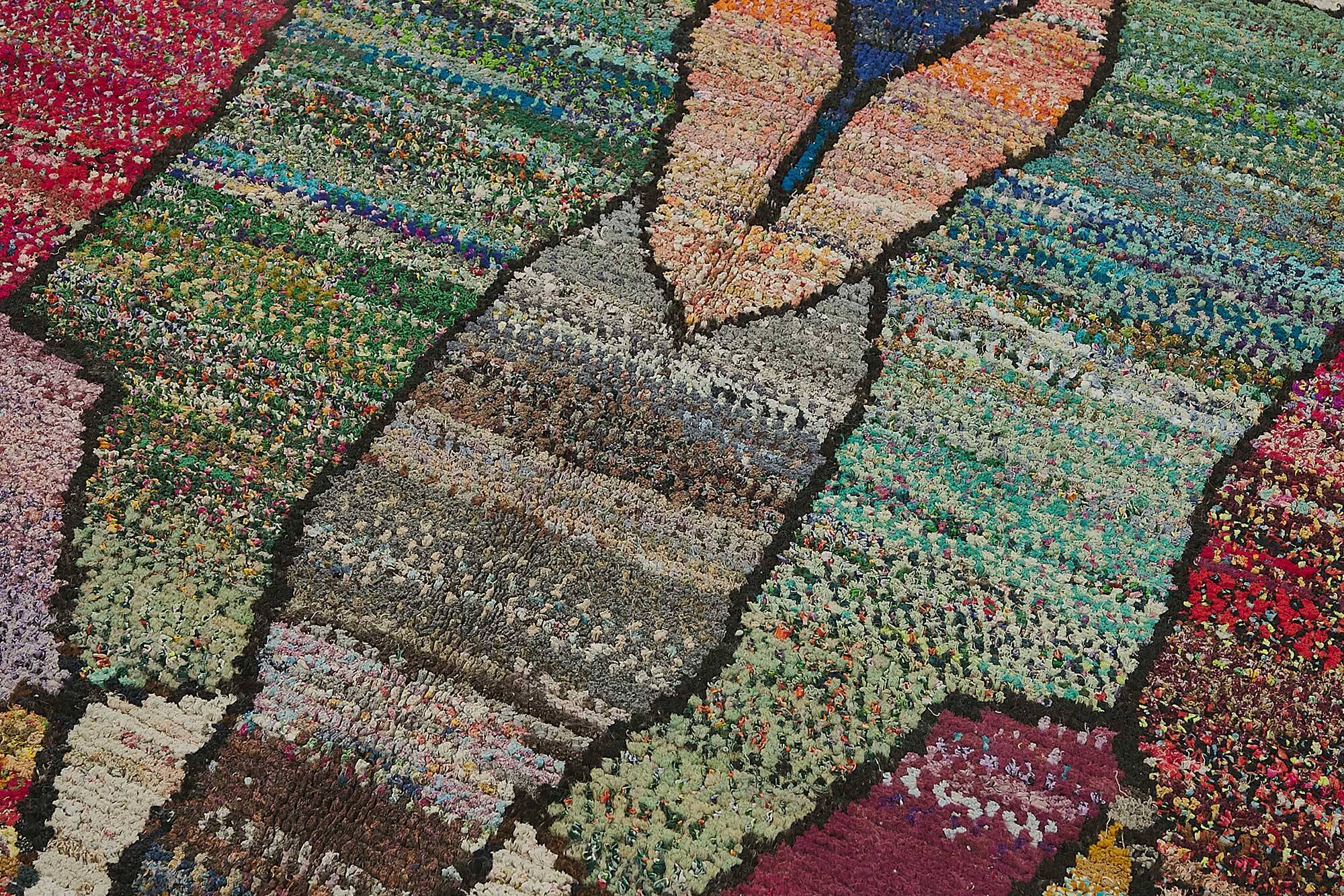 Handwoven Turkish Recycled Boho Rug 165 cm x 255 cm