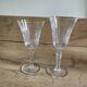 Lot de six verres à pied cristal Bayel