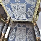 4 armchairs and a gilded wooden sofa Louis XVI style