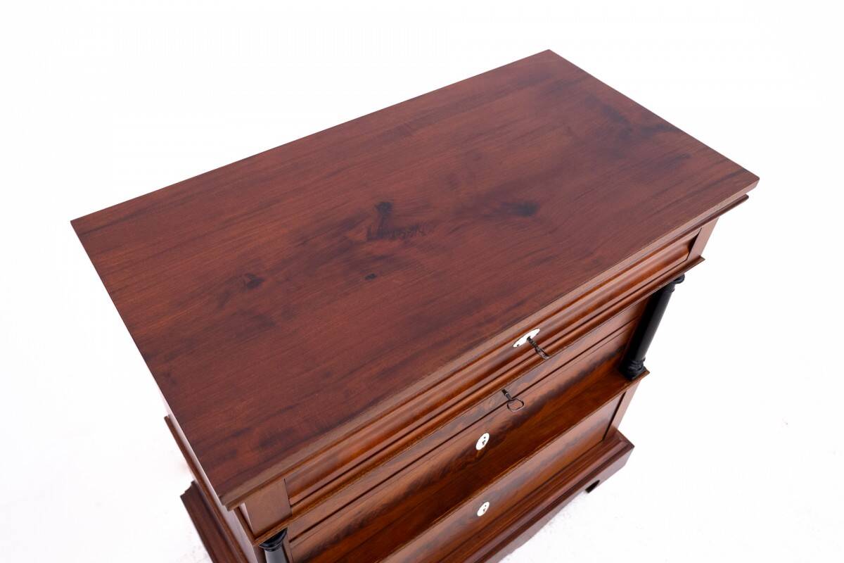 Antique mahogany chest of drawers with drawers, Scandinavia, 2nd half of th