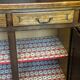 Rustic two-body oak sideboard from the 1960s.