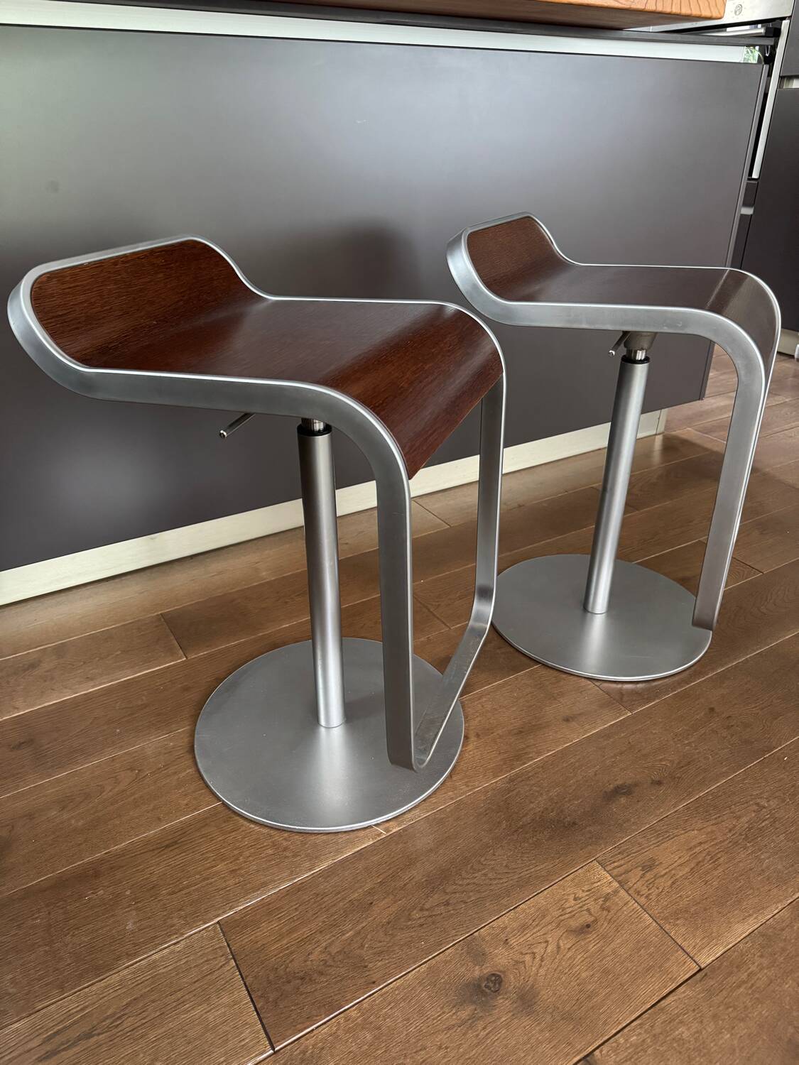 Paire de tabourets design « LEM S79 » par Shin & Tomoko Azumi pour La