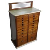 Antique dental practice in mahogany and marble Amsterdam around 1920