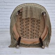 1970s, pair of Danish armchairs, original condition, green furniture velour.