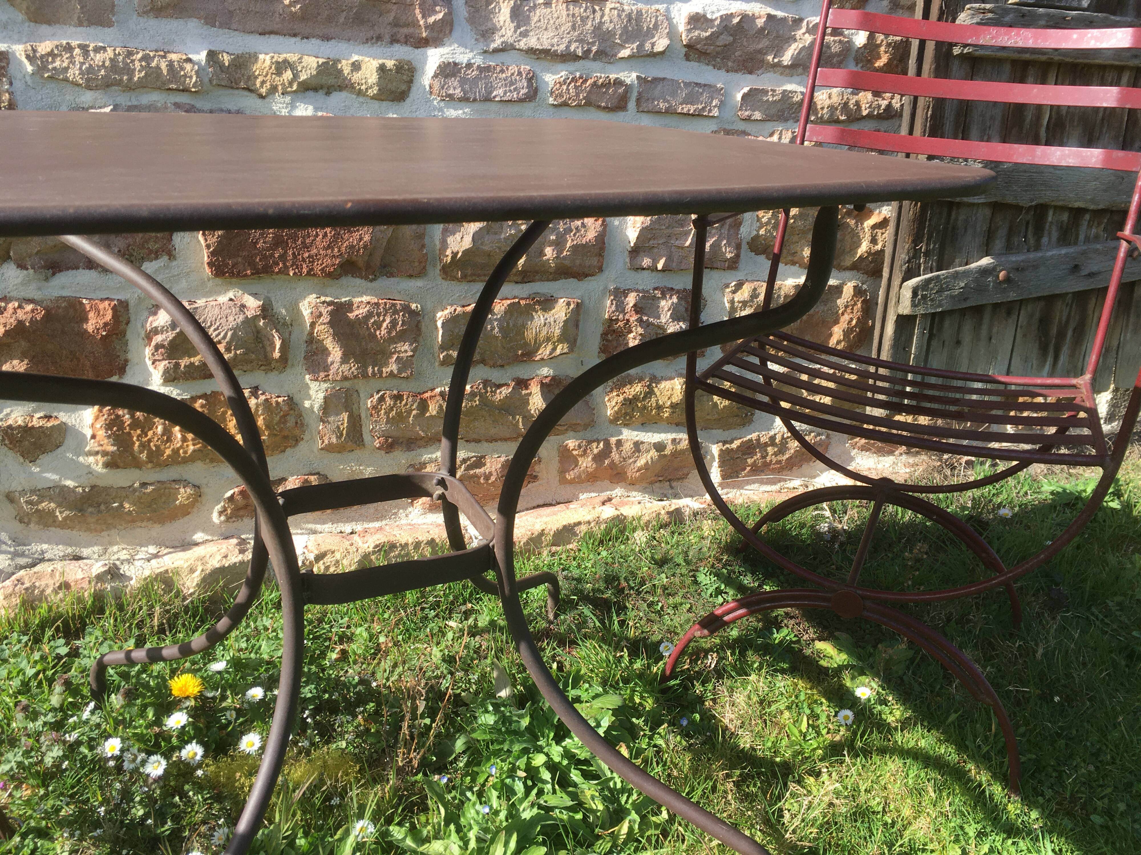 Wrought iron garden set