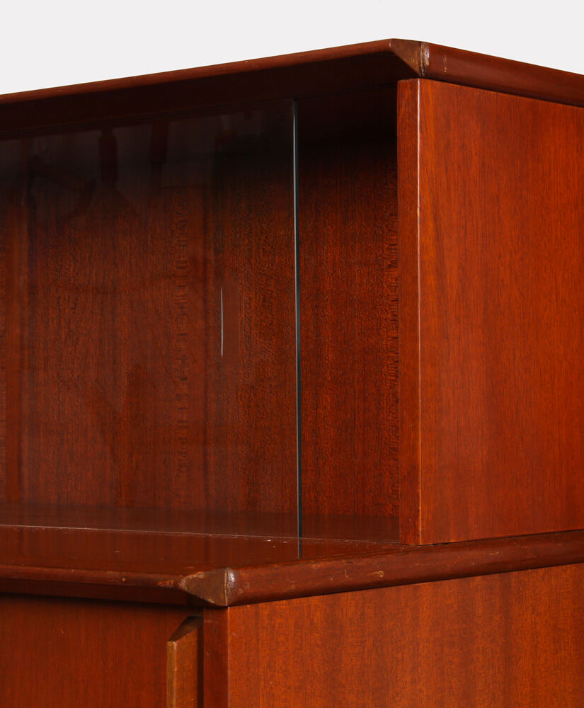 Vintage mahogany storage by Didier Rozaffy for Oscar, 1950