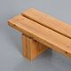 Pine bench from the La Rive residence, Arc 1600, France, circa 1970.