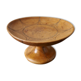 Wooden compotier folk art