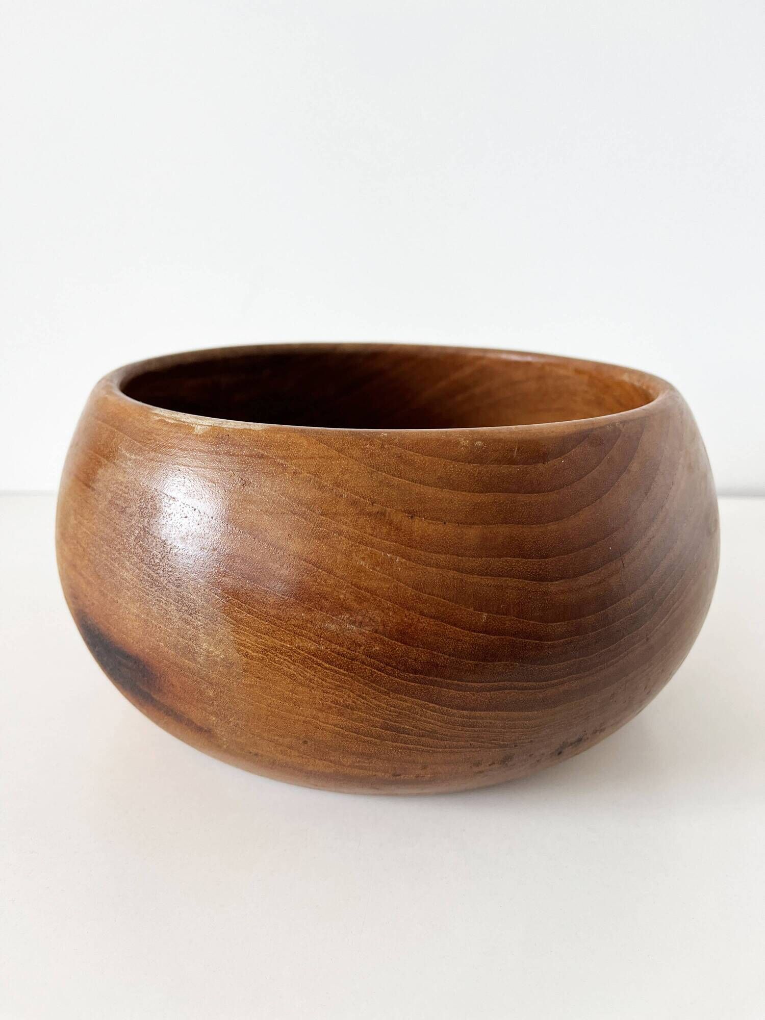 Large dish or wooden catchall from the 1960s.