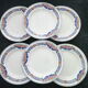 Set of 6 dessert plates Orchies Moulin des Loups Art Deco style