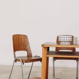 Walnut dining table 1950 Ex Czechoslovakia produced by UP Zavody