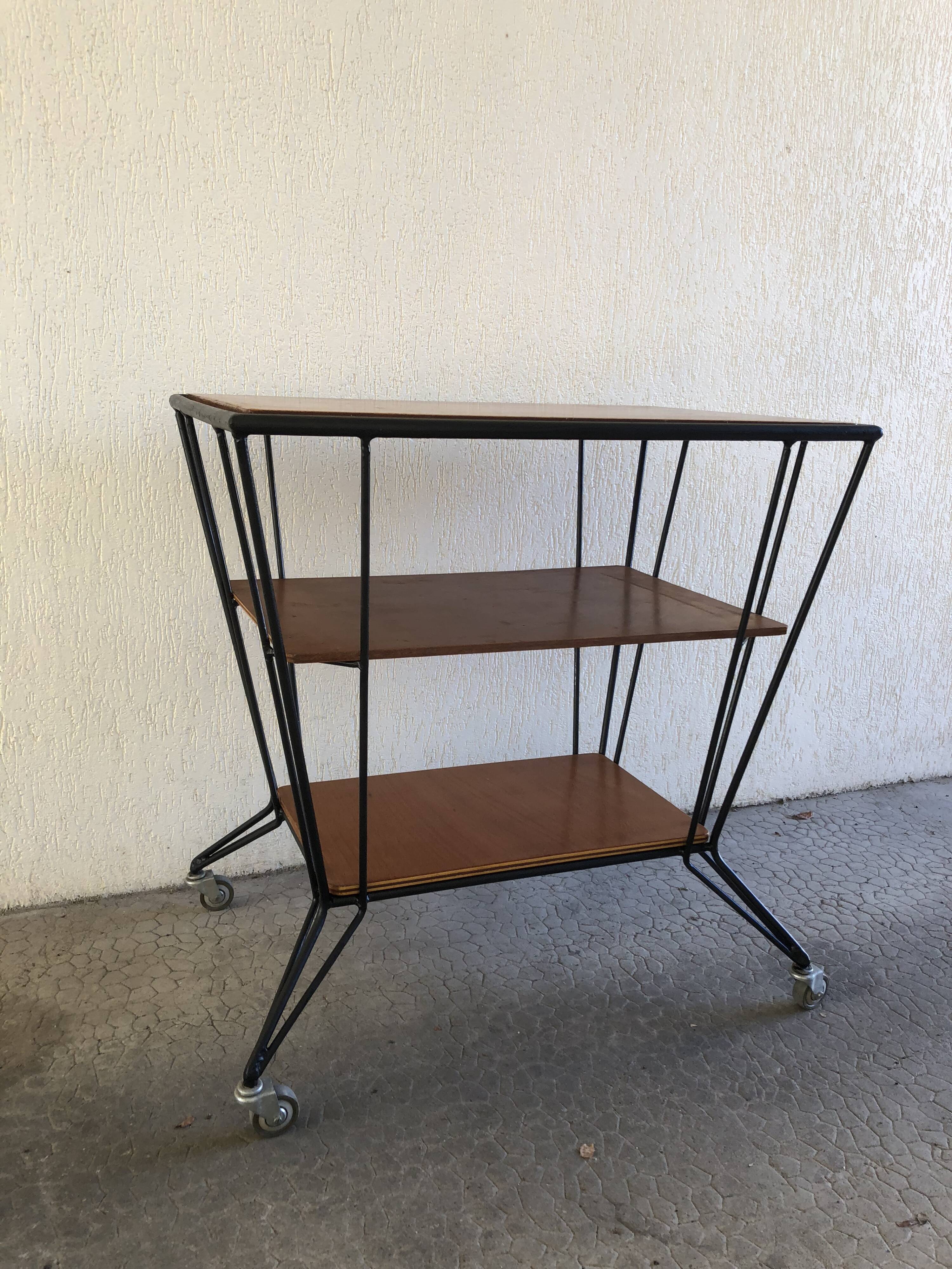 Table service vintage Eiffel feet