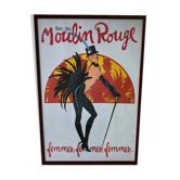 Period poster Cabaret Moulin Rouge Paris