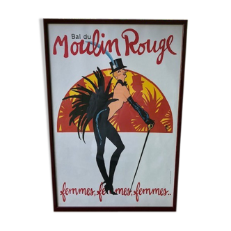 Period poster Cabaret Moulin Rouge Paris