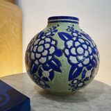 Vase boule charles catteau modèle “fleurs” (période art déco)